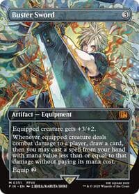 Buster Sword (Borderless) - FINAL FANTASY - Magic: The Gathering card