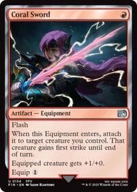 Coral Sword - FINAL FANTASY - Magic: The Gathering card