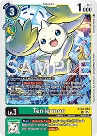 Terriermon - Cyber Eden - Digimon Card Game card