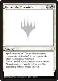 Gather, the Townsfolk - Un-Known Event Playtest Cards - Magic: The Gathering card