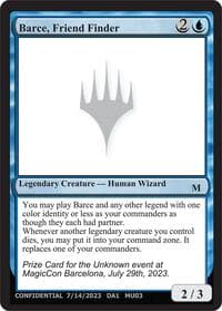 Barce, Friend Finder - Un-Known Event Playtest Cards - Magic: The Gathering card