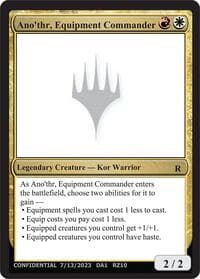 Ano'thr, Equipment Commander - Un-Known Event Playtest Cards - Magic: The Gathering card