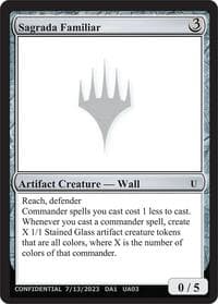 Sagrada Familiar - Un-Known Event Playtest Cards - Magic: The Gathering card