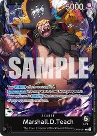 Marshall.D.Teach (OP09-081) - ST-27: Starter Deck 27 BLACK Marshall.D.Teach - One Piece Card Game card