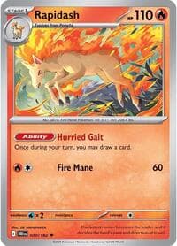 Rapidash - SV10: Destined Rivals - Pokemon card