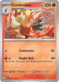 Combusken - SV10: Destined Rivals - Pokemon card