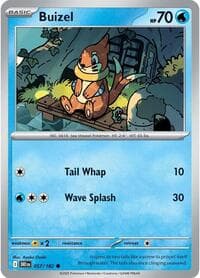 Buizel - SV10: Destined Rivals - Pokemon card