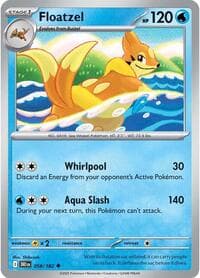 Floatzel - SV10: Destined Rivals - Pokemon card