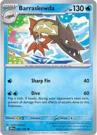 Barraskewda - SV10: Destined Rivals - Pokemon card