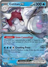 Cetitan ex - SV10: Destined Rivals - Pokemon card