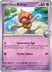 Steven's Baltoy - SV10: Destined Rivals - Pokemon card