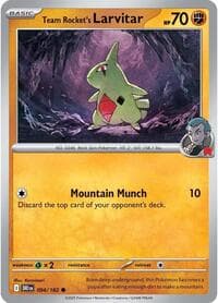 Team Rocket's Larvitar - SV10: Destined Rivals - Pokemon card