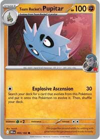 Team Rocket's Pupitar - SV10: Destined Rivals - Pokemon card