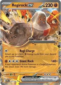 Regirock ex - SV10: Destined Rivals - Pokemon card