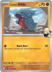Cynthia's Gible - SV10: Destined Rivals - Pokemon card