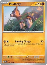 Mudbray - SV10: Destined Rivals - Pokemon card