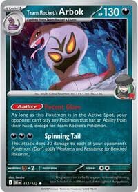 Team Rocket's Arbok - SV10: Destined Rivals - Pokemon card