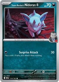 Team Rocket's Nidoran F - SV10: Destined Rivals - Pokemon card