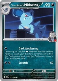 Team Rocket's Nidorina - SV10: Destined Rivals - Pokemon card