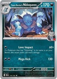 Team Rocket's Nidoqueen - SV10: Destined Rivals - Pokemon card