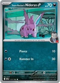 Team Rocket's Nidoran M - SV10: Destined Rivals - Pokemon card