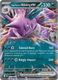 Team Rocket's Nidoking ex - SV10: Destined Rivals - Pokemon card
