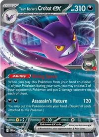 Team Rocket's Crobat ex - SV10: Destined Rivals - Pokemon card