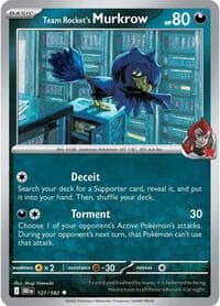 Team Rocket's Murkrow - SV10: Destined Rivals - Pokemon card