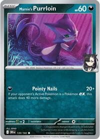 Marnie's Purrloin - SV10: Destined Rivals - Pokemon card