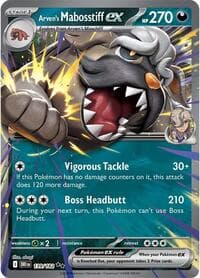 Arven's Mabosstiff ex - SV10: Destined Rivals - Pokemon card
