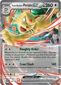 Team Rocket's Persian ex - SV10: Destined Rivals - Pokemon card