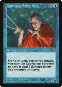 Capricious Sorcerer - Portal - Magic: The Gathering card