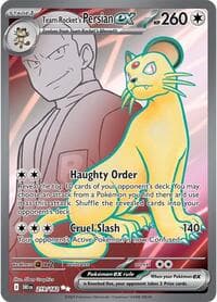 Team Rocket's Persian ex - SV10: Destined Rivals - Pokemon card