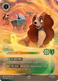 Lady - Decisive Dog (Enchanted) - Reign of Jafar - Disney Lorcana card