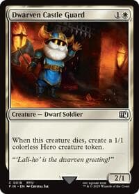 Dwarven Castle Guard - FINAL FANTASY - Magic: The Gathering card