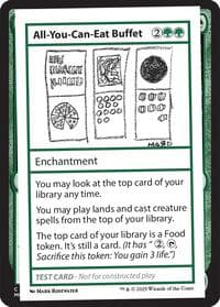 All-You-Can-Eat Buffet - Mystery Booster 2 Playtest Cards - Magic: The Gathering card