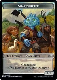 Shapeshifter // Dog Double-Sided Token - The List Reprints - Magic: The Gathering card