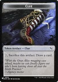 Clue // Copy Double-Sided Token - The List Reprints - Magic: The Gathering card