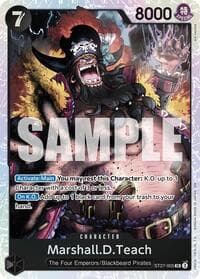 Marshall.D.Teach (ST27-005) - ST-27: Starter Deck 27 BLACK Marshall.D.Teach - One Piece Card Game card