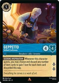Geppetto - Skilled Craftsman - Reign of Jafar - Disney Lorcana card