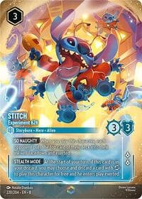 Stitch - Experiment 626 (Enchanted) - Reign of Jafar - Disney Lorcana card