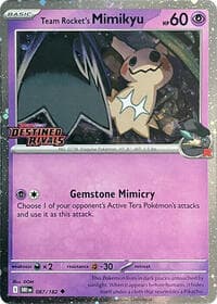 Team Rocket's Mimikyu (Prerelease) - Miscellaneous Cards & Products - Pokemon card