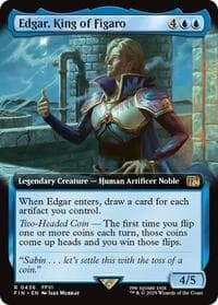 Edgar, King of Figaro (Extended Art) - FINAL FANTASY - Magic: The Gathering card