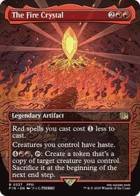 The Fire Crystal (Borderless) - FINAL FANTASY - Magic: The Gathering card