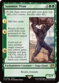 Summon: Titan - FINAL FANTASY - Magic: The Gathering card