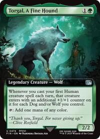 Torgal, A Fine Hound (Extended Art) - FINAL FANTASY - Magic: The Gathering card