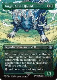 Torgal, A Fine Hound (Borderless) - FINAL FANTASY - Magic: The Gathering card