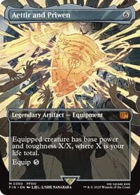 Aettir and Priwen (Borderless) - FINAL FANTASY - Magic: The Gathering card