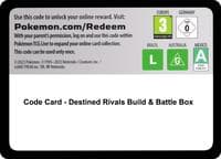 Code Card - Destined Rivals Build & Battle Box - SV10: Destined Rivals - Pokemon card