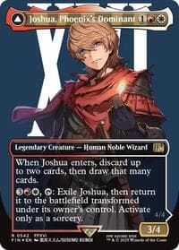 Joshua, Phoenix's Dominant (Borderless) (Surge Foil) - FINAL FANTASY - Magic: The Gathering card